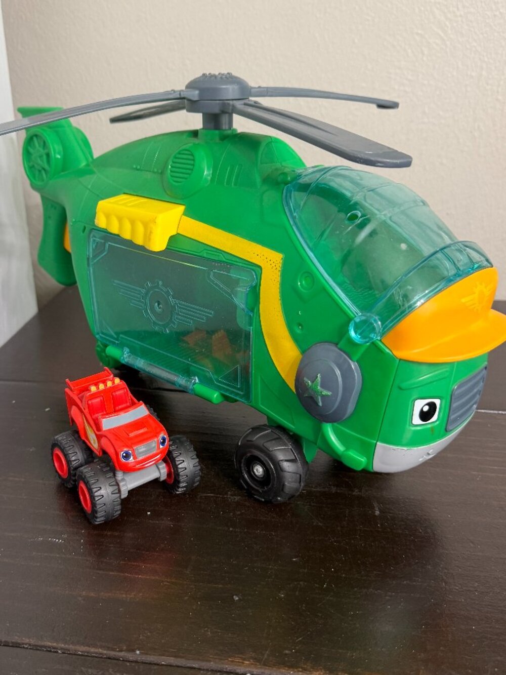 Swoops Helicopter Blaze and The Monster Machines Toy Works 16" with Die Cast